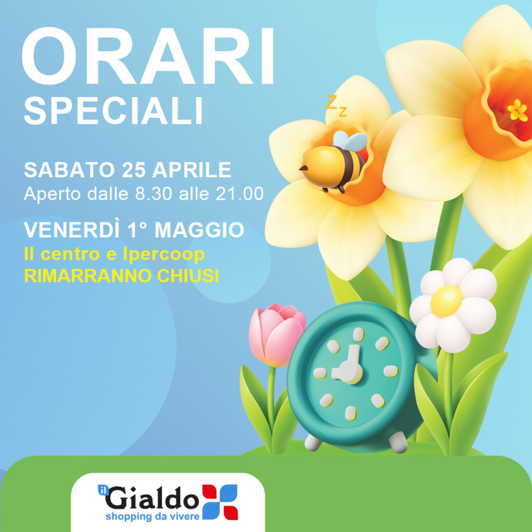 Orari speciali